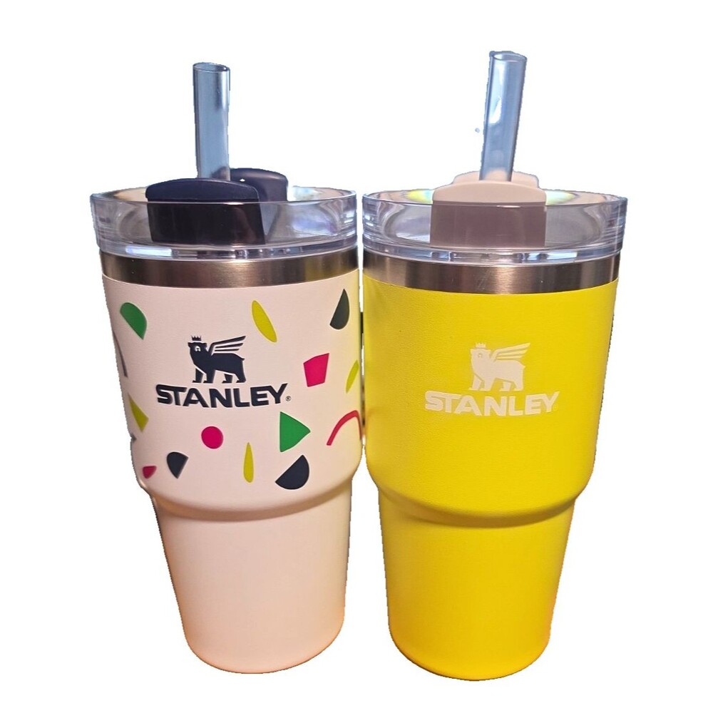 Stanley Quencher H2.0 Tumbler 2 Pack 2-20 oz Abstract Geo/Electric Yellow